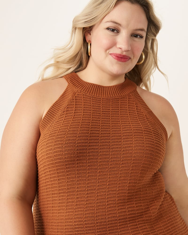 Front of plus size Bella Halter Top by Ryan Wylde | Dia&Co | dia_product_style_image_id:175180